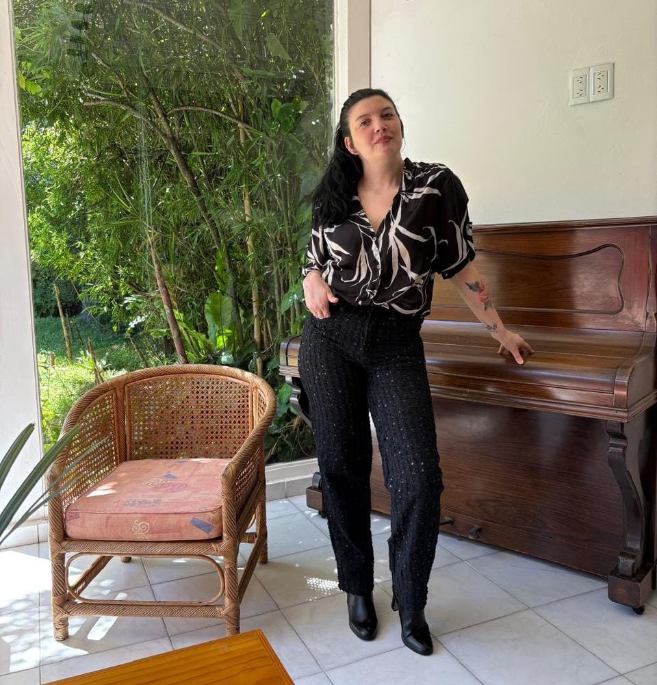 Pantalón con lentejuelas