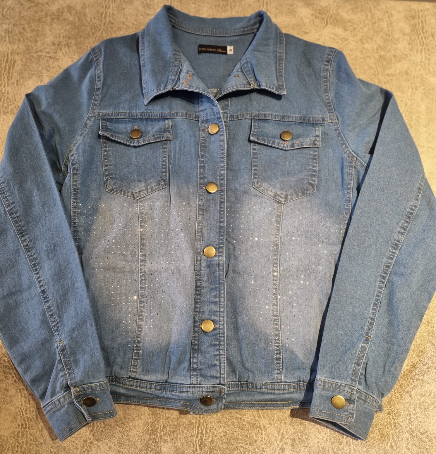 Campera de jean con brillo